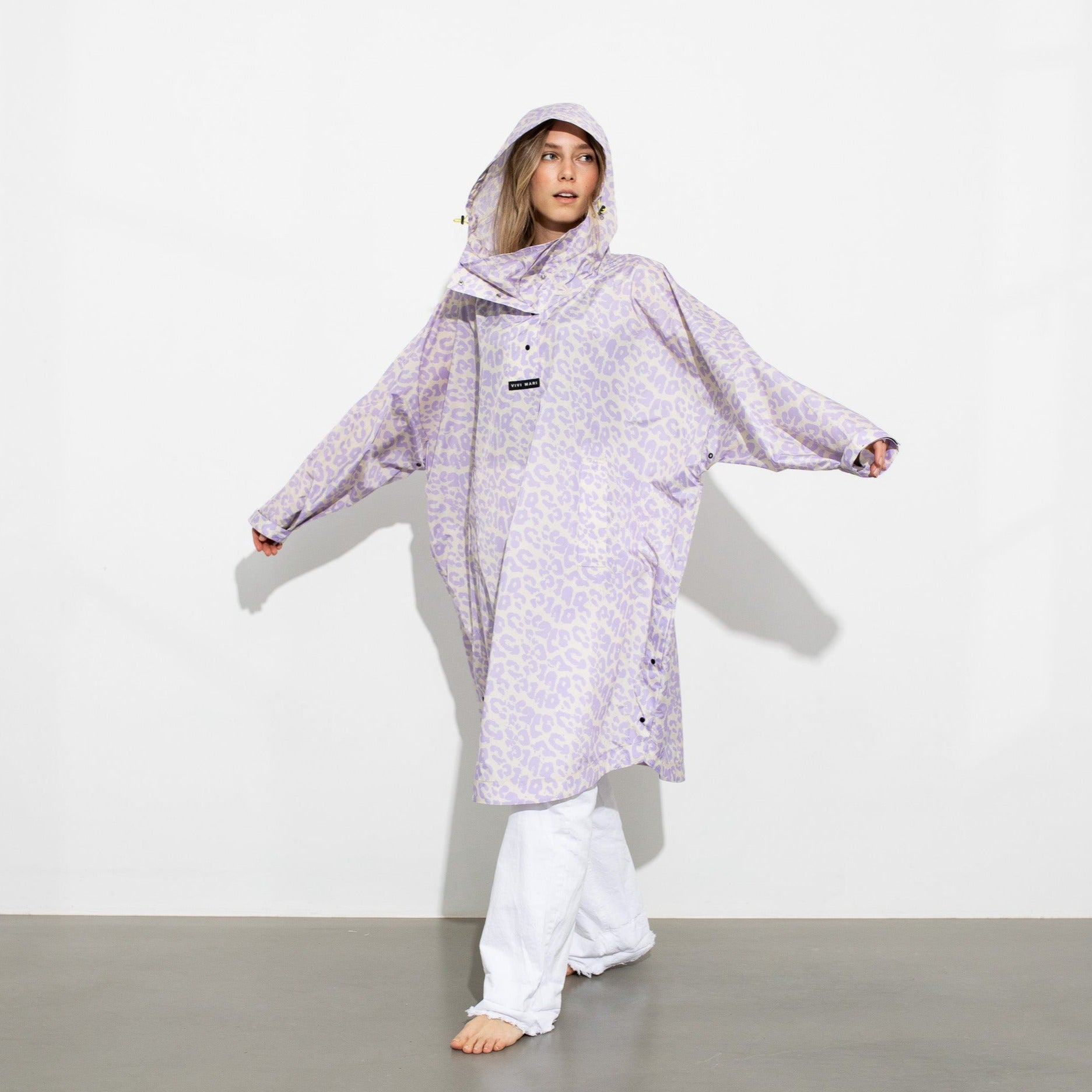 Raincoat leo splashes lavender/grey - VIVI MARI