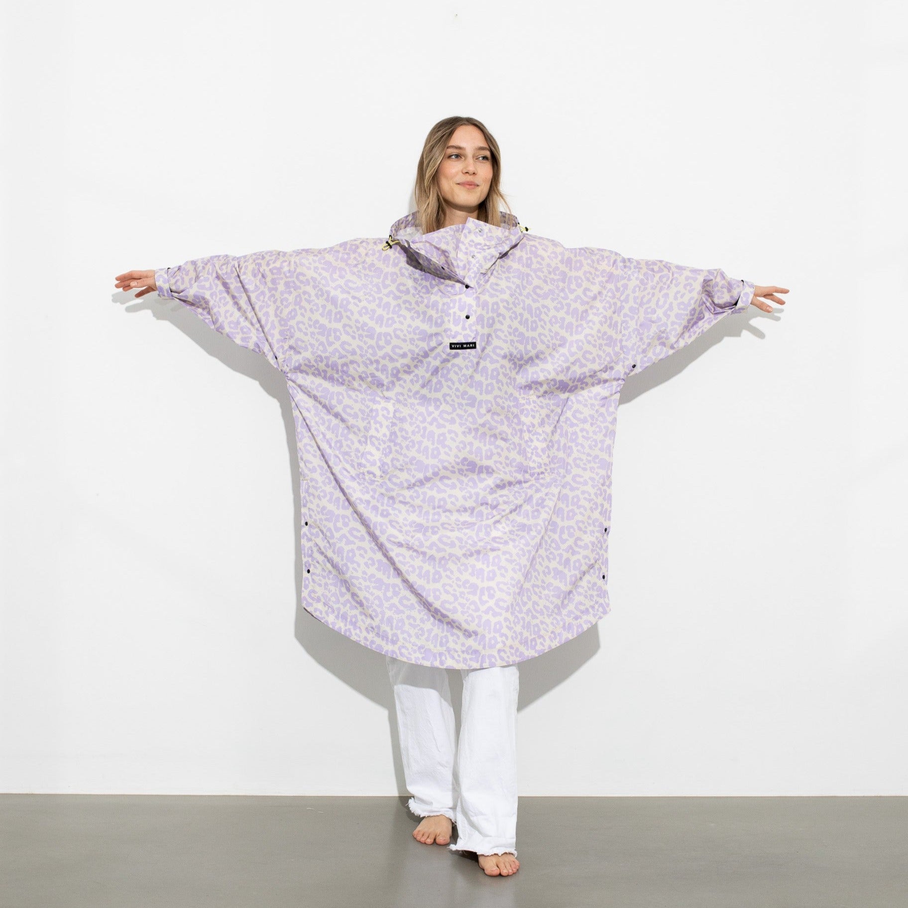 Raincoat leo splashes lavender/grey - VIVI MARI