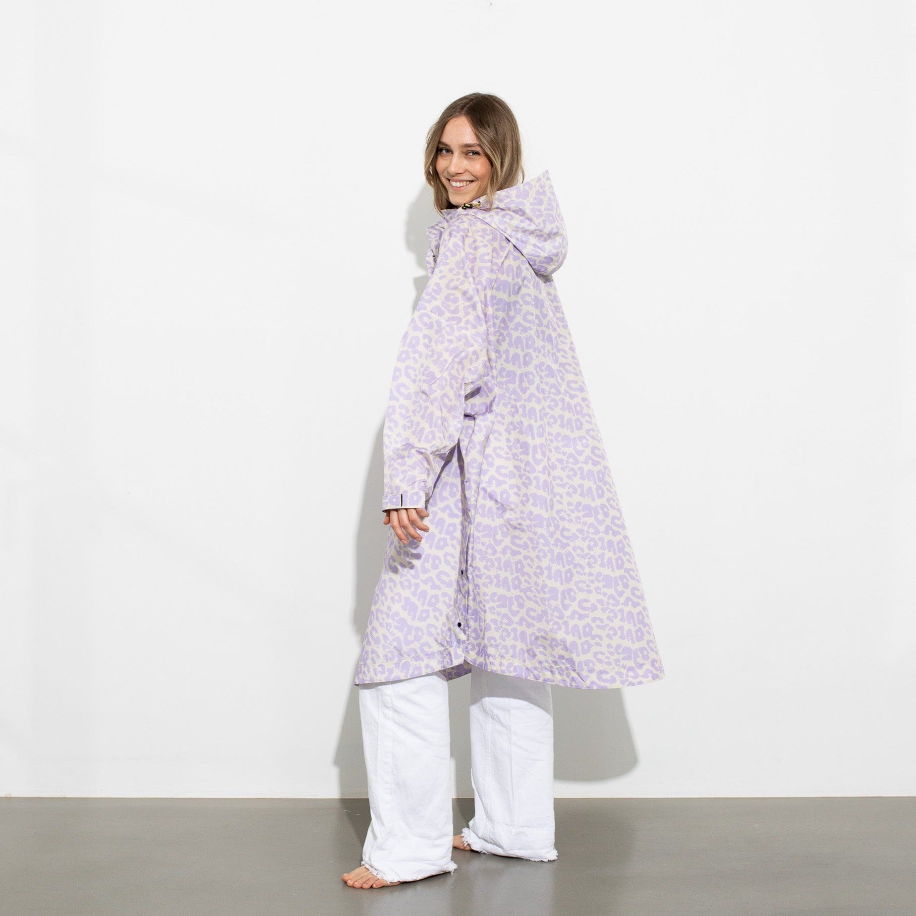 Raincoat leo splashes lavender/grey - VIVI MARI