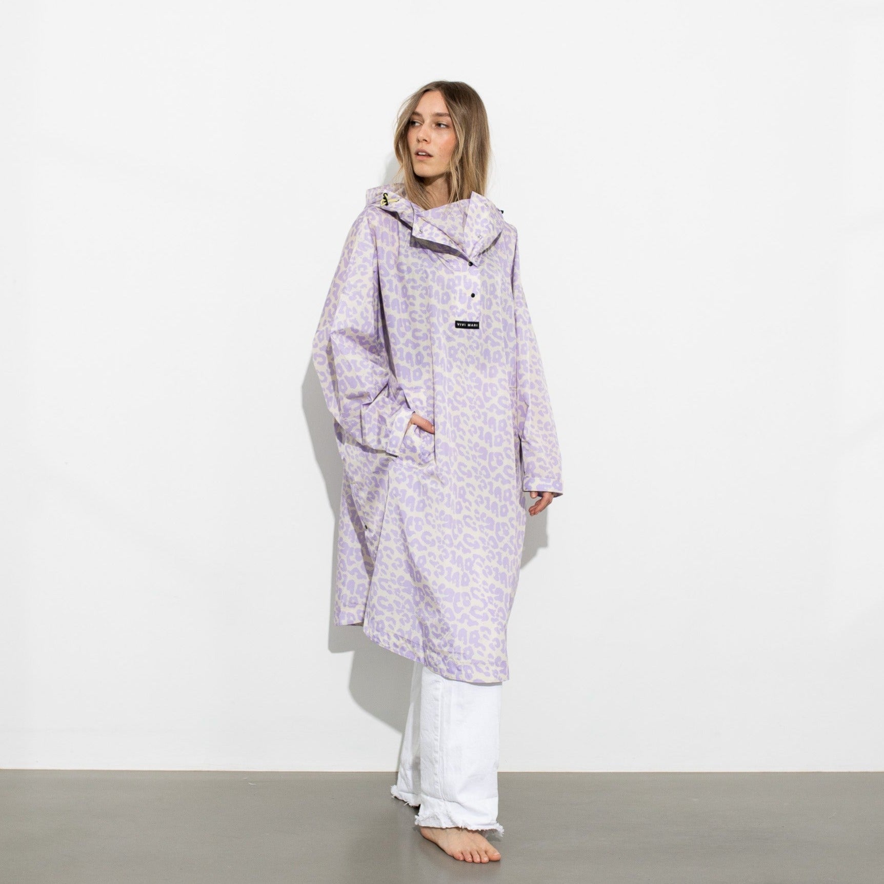 Raincoat leo splashes lavender/grey - VIVI MARI