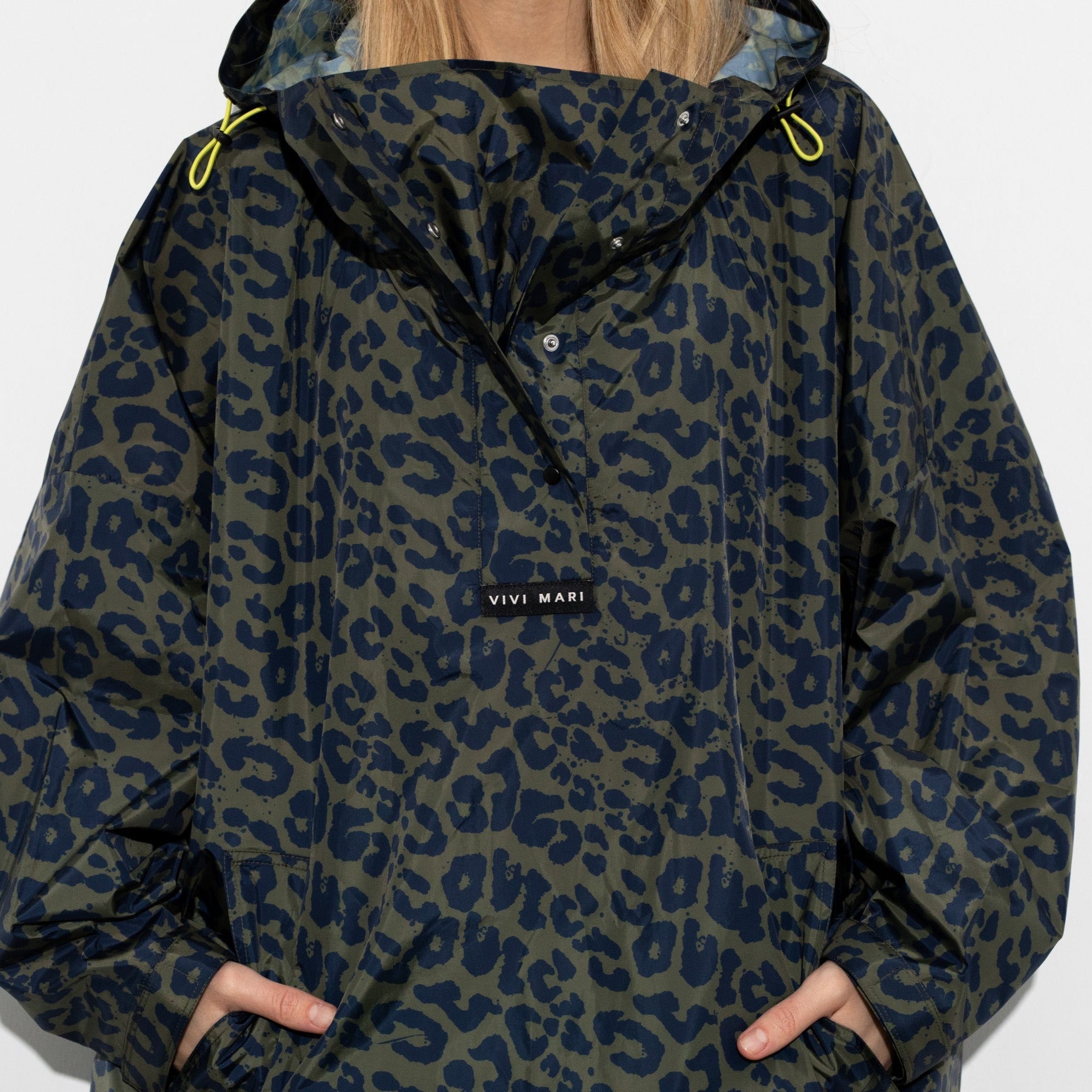 Raincoat leo splashes navy/olive - VIVI MARI