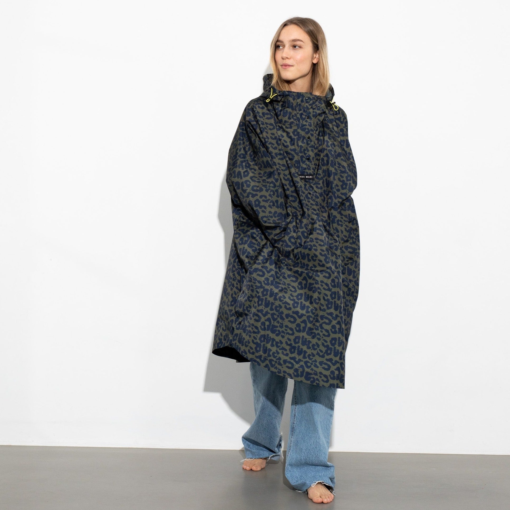 Raincoat leo splashes navy/olive - VIVI MARI