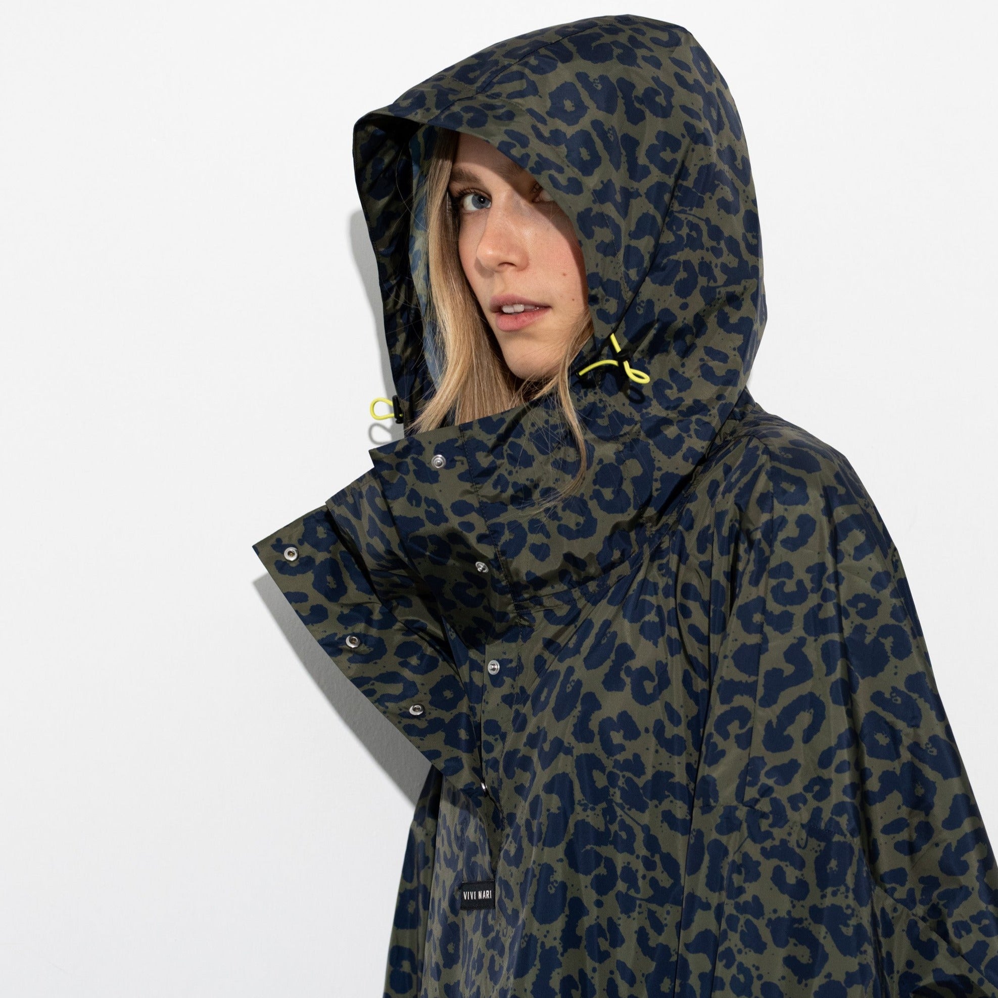 Raincoat leo splashes navy/olive - VIVI MARI