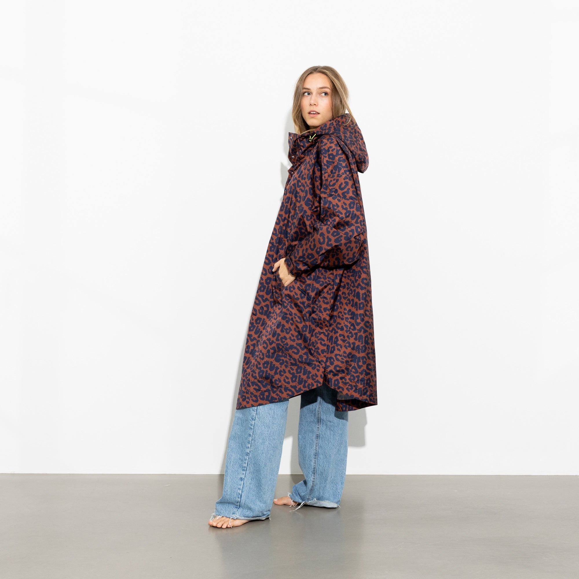 Raincoat leo splashes navy/rust - VIVI MARI