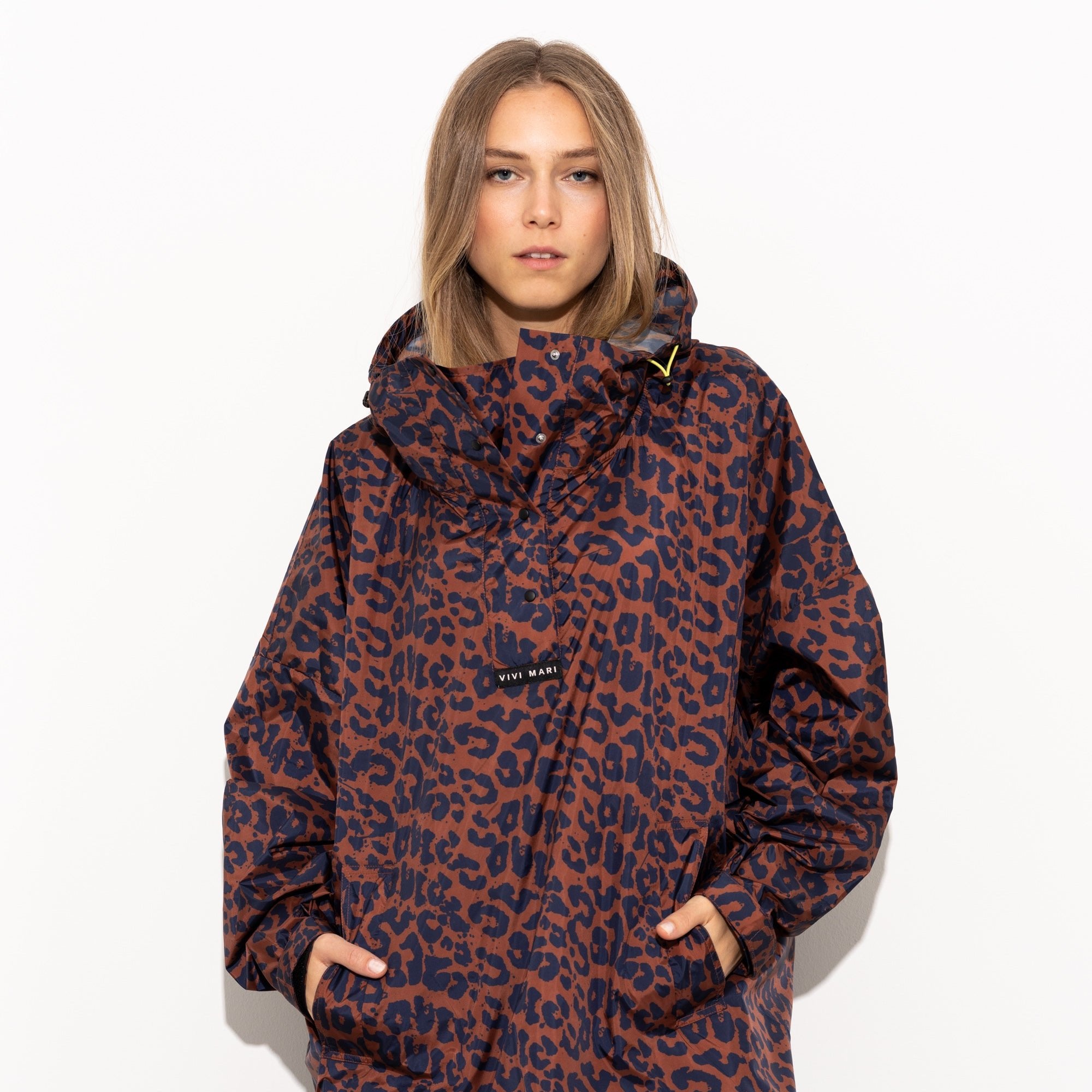 Raincoat leo splashes navy/rust - VIVI MARI