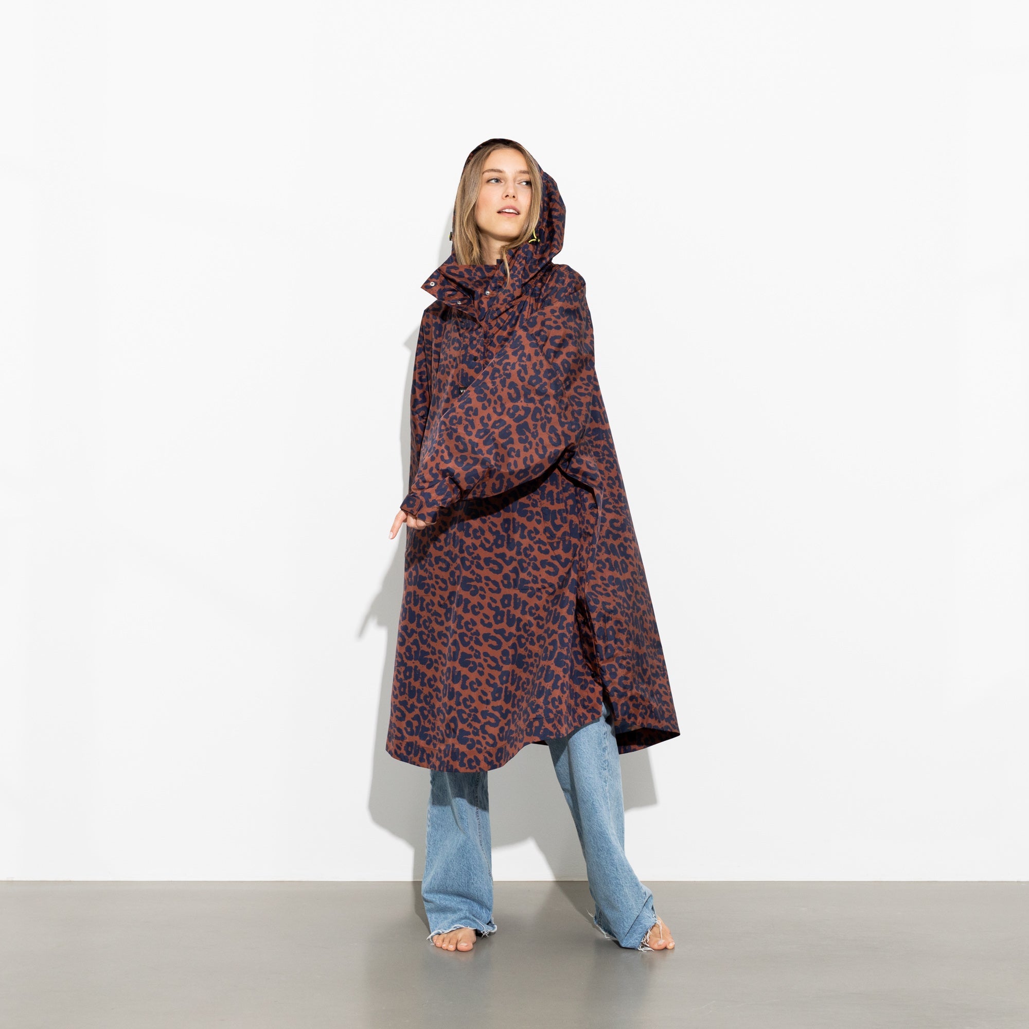 Raincoat leo splashes navy/rust - VIVI MARI