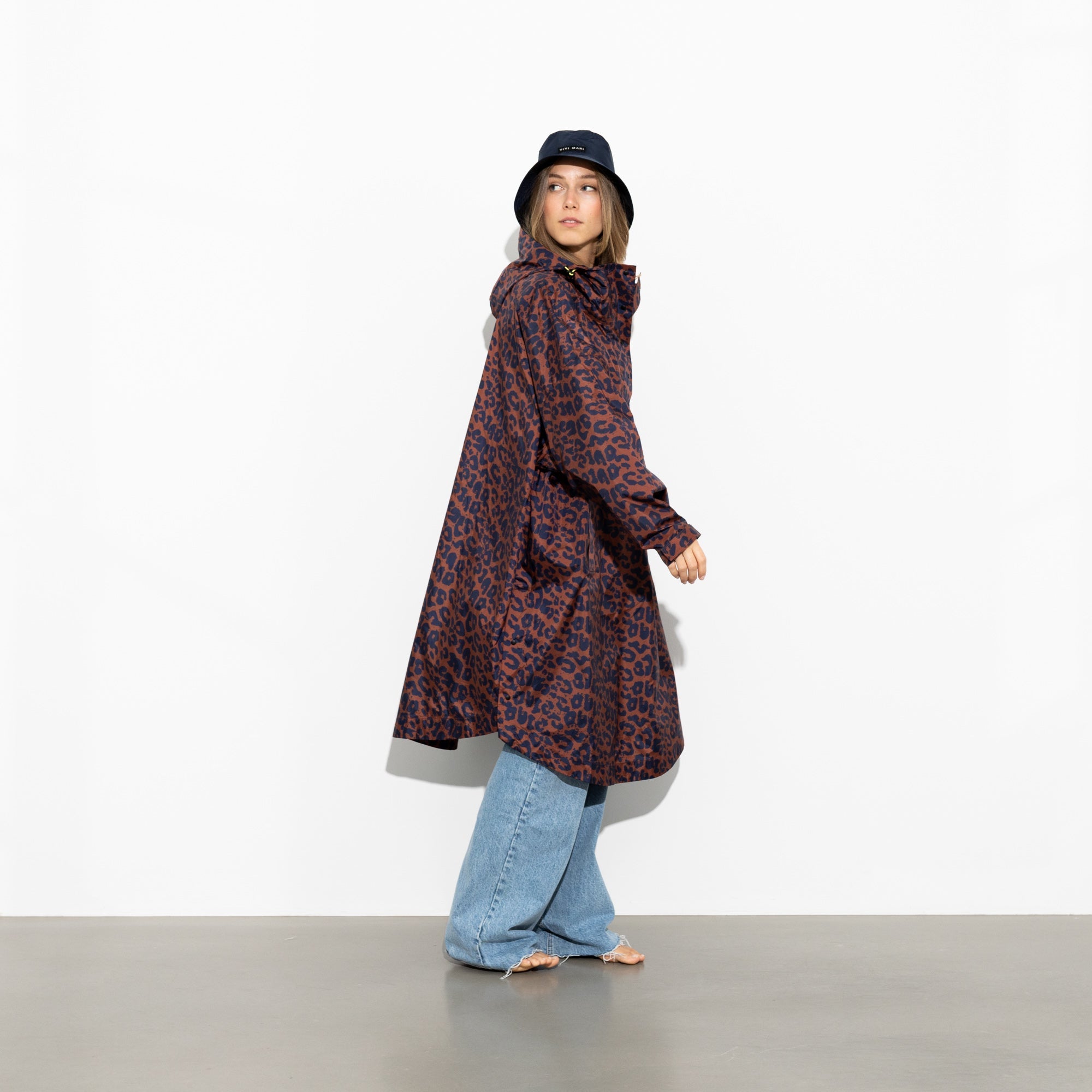 Raincoat leo splashes navy/rust - VIVI MARI