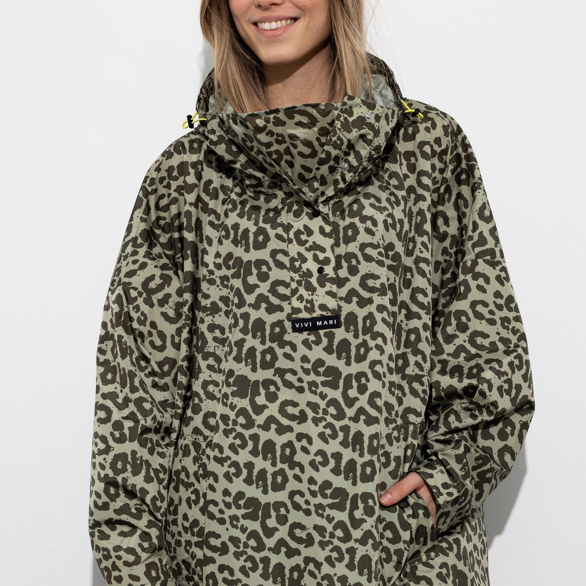 Raincoat leo splashes olive/pale olive - VIVI MARI