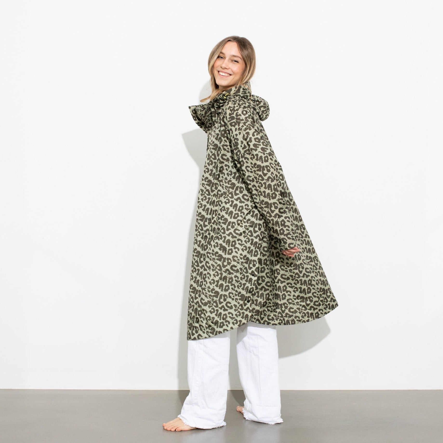 Raincoat leo splashes olive/pale olive - VIVI MARI