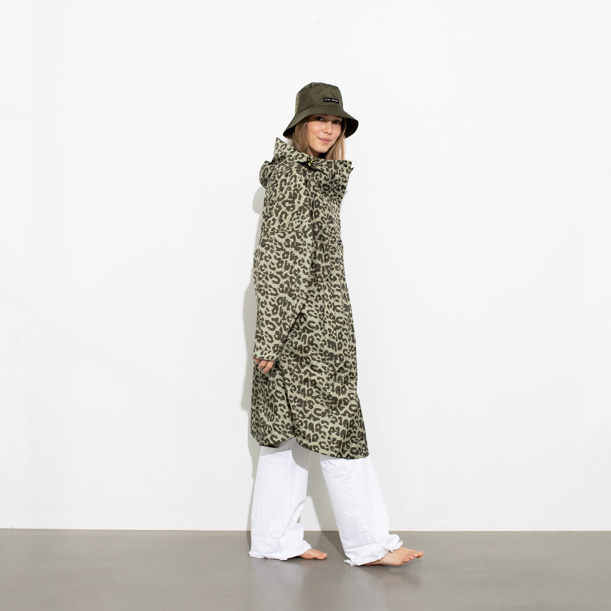 Raincoat leo splashes olive/pale olive - VIVI MARI