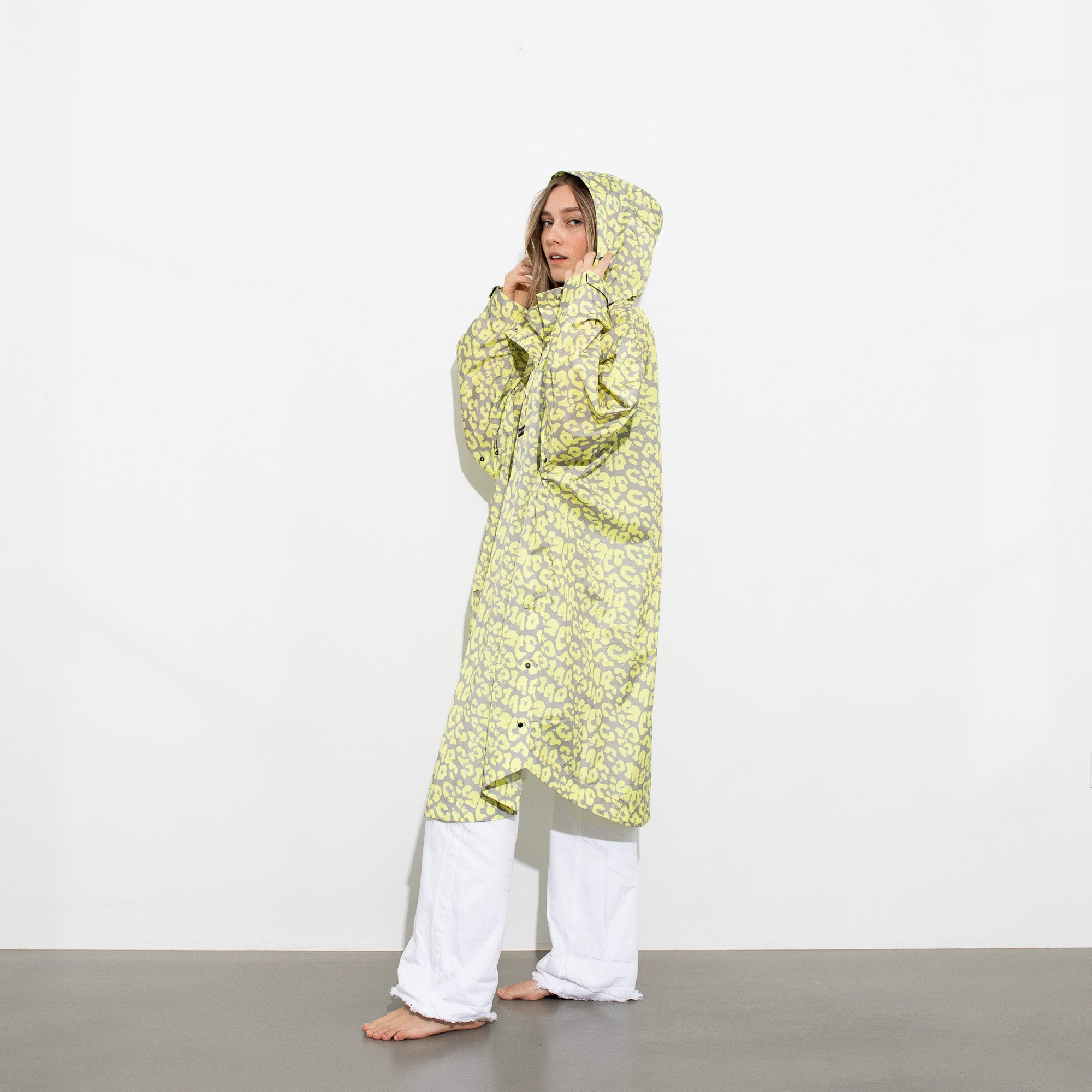 Raincoat leo splashes yellow/grey - VIVI MARI