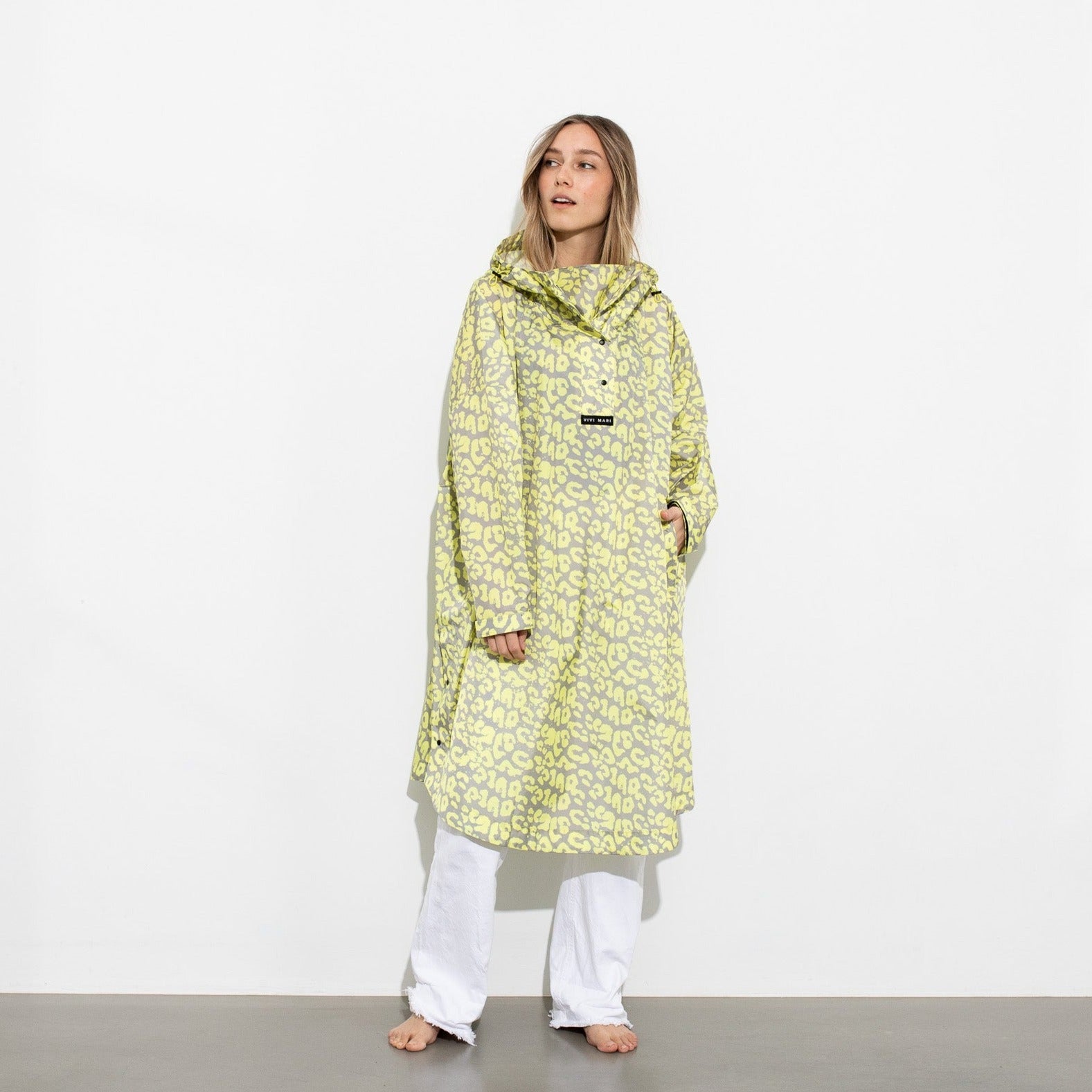 Raincoat leo splashes yellow/grey - VIVI MARI