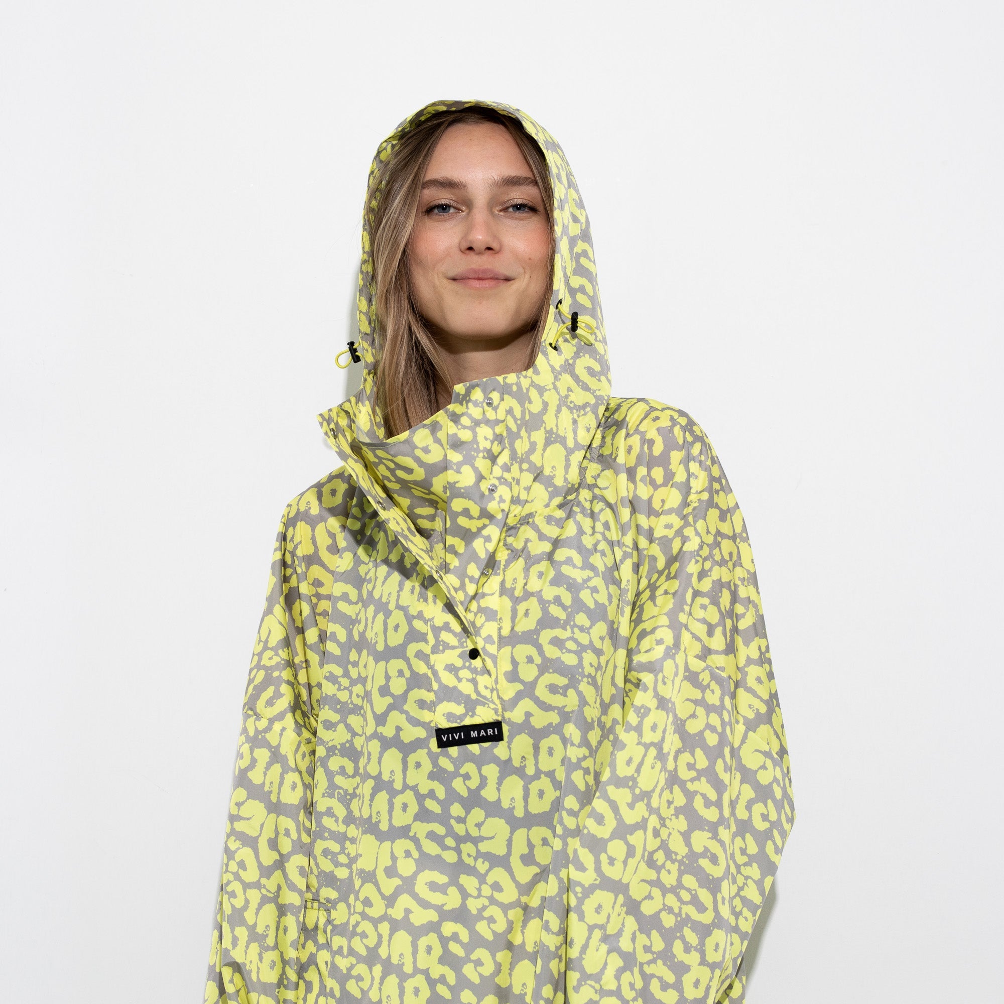 Raincoat leo splashes yellow/grey - VIVI MARI