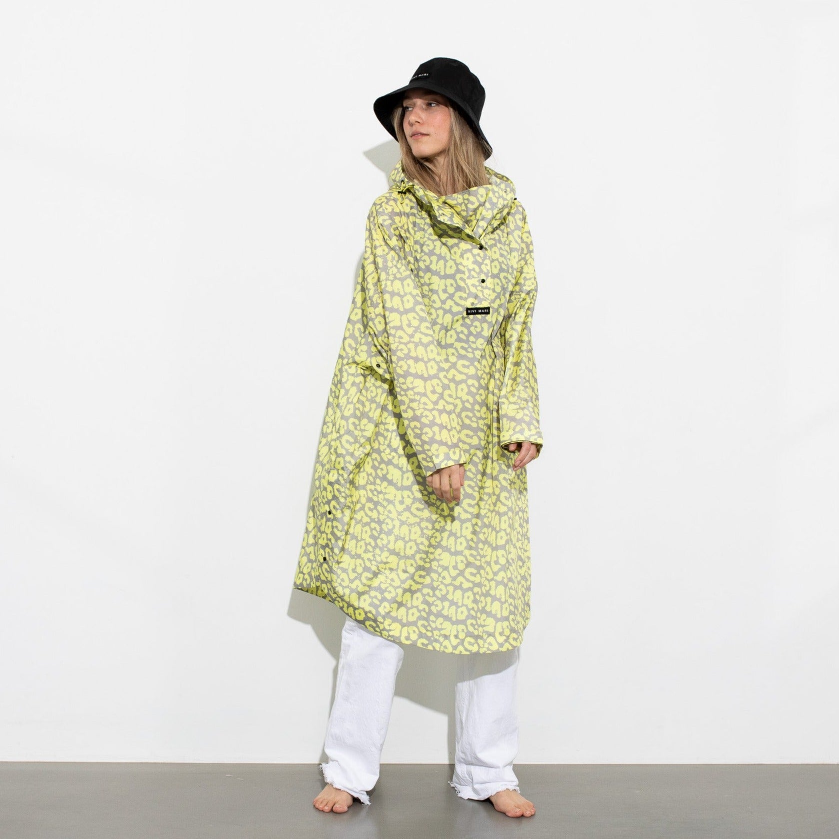 Raincoat leo splashes yellow/grey - VIVI MARI