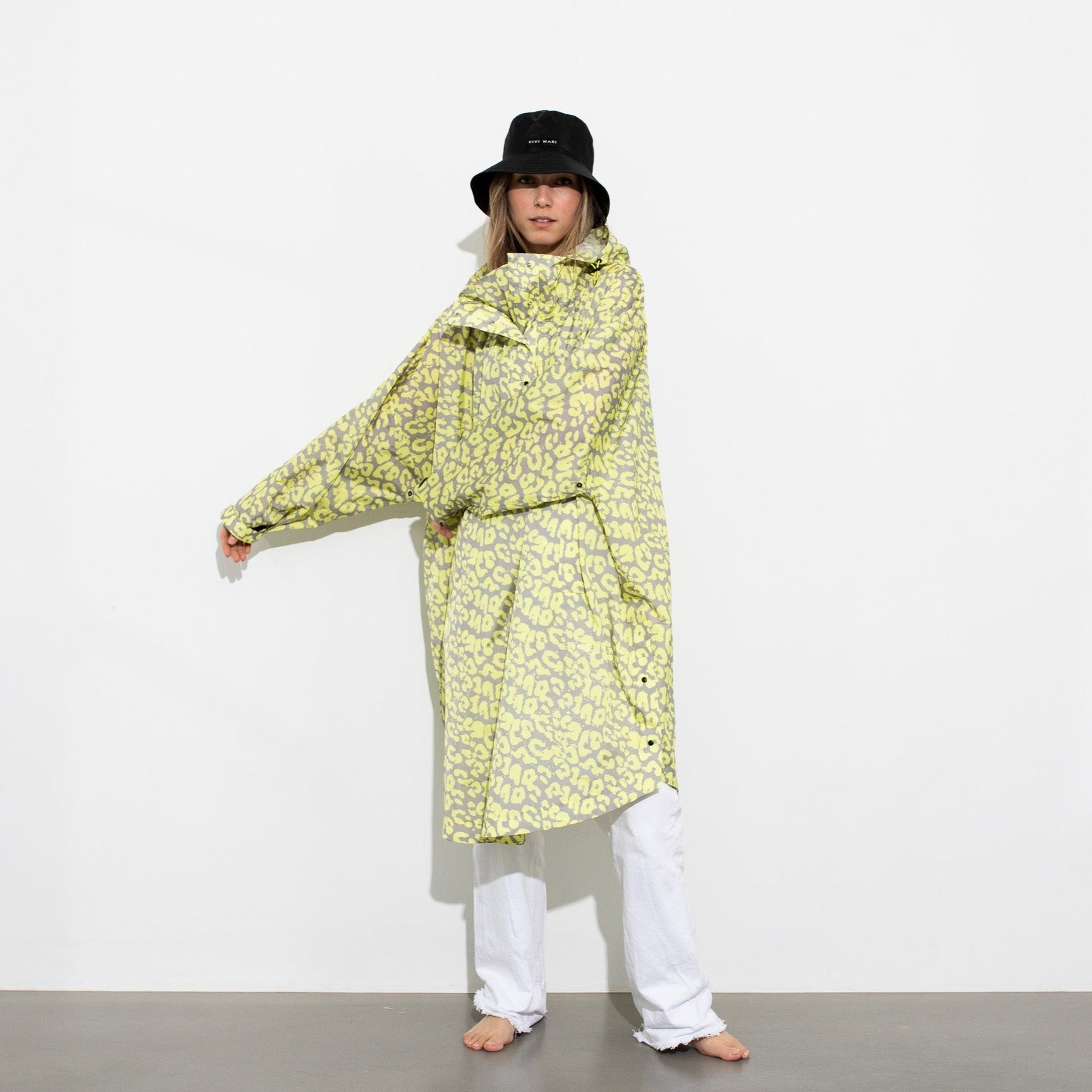 Raincoat leo splashes yellow/grey - VIVI MARI