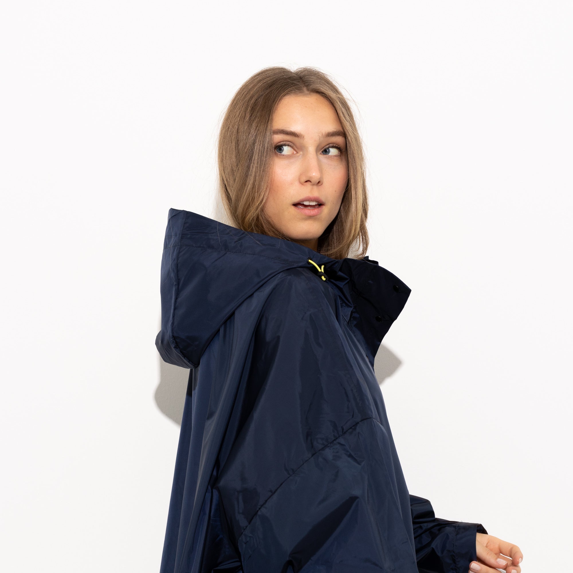 Raincoat solid navy - VIVI MARI