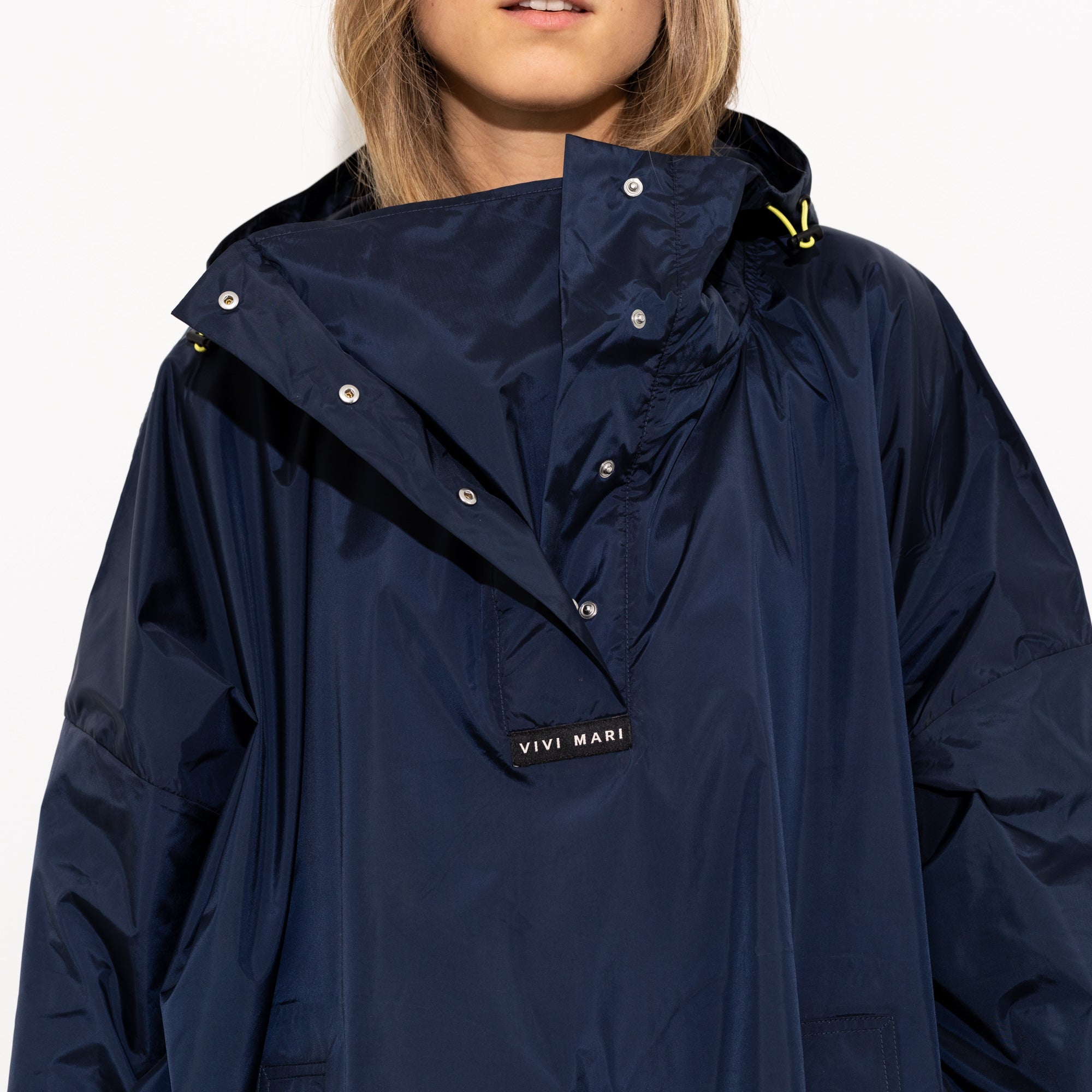 Raincoat solid navy - VIVI MARI