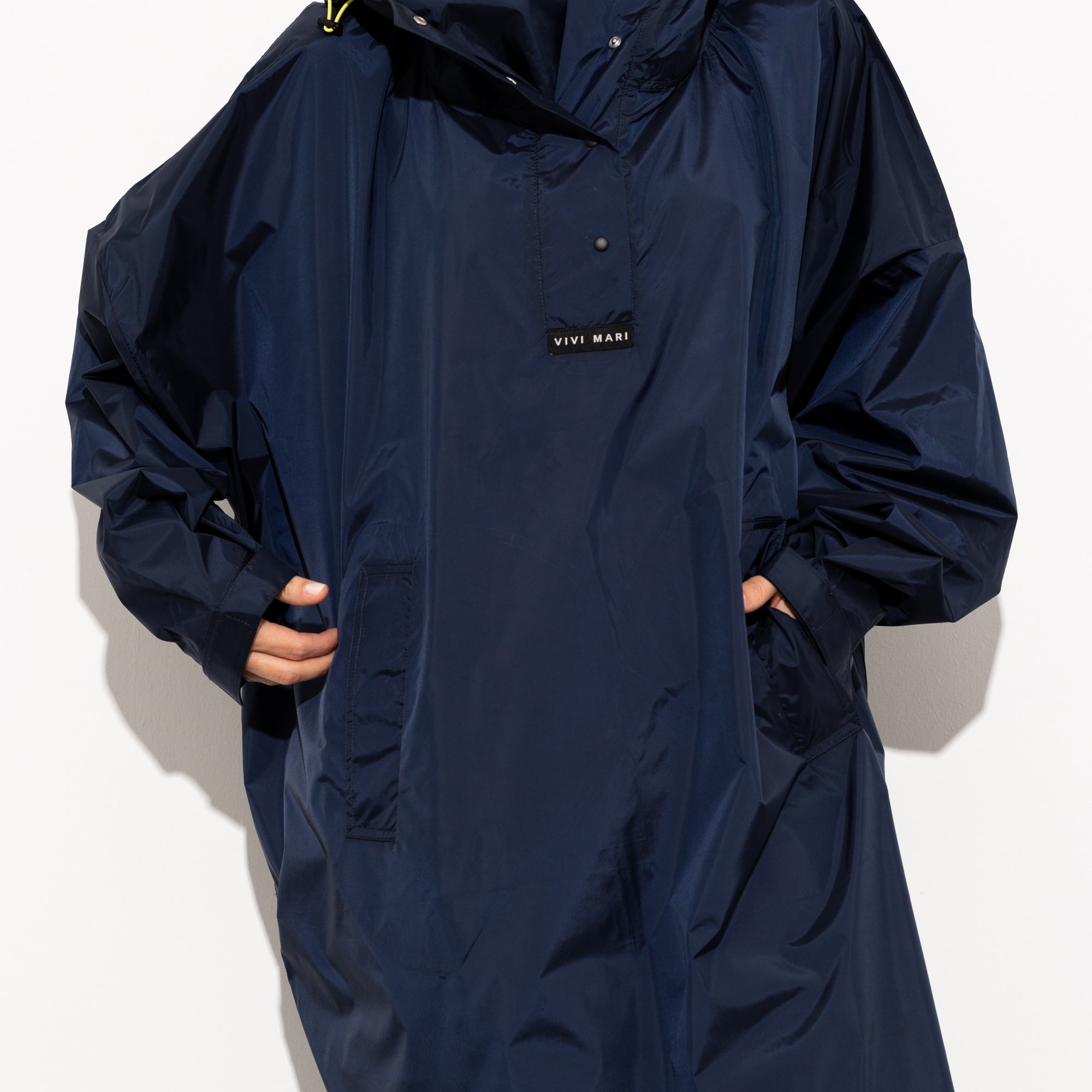 Raincoat solid navy - VIVI MARI