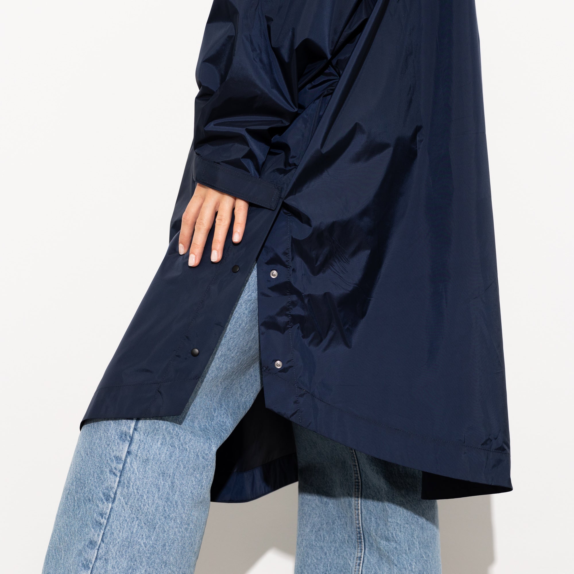 Raincoat solid navy - VIVI MARI