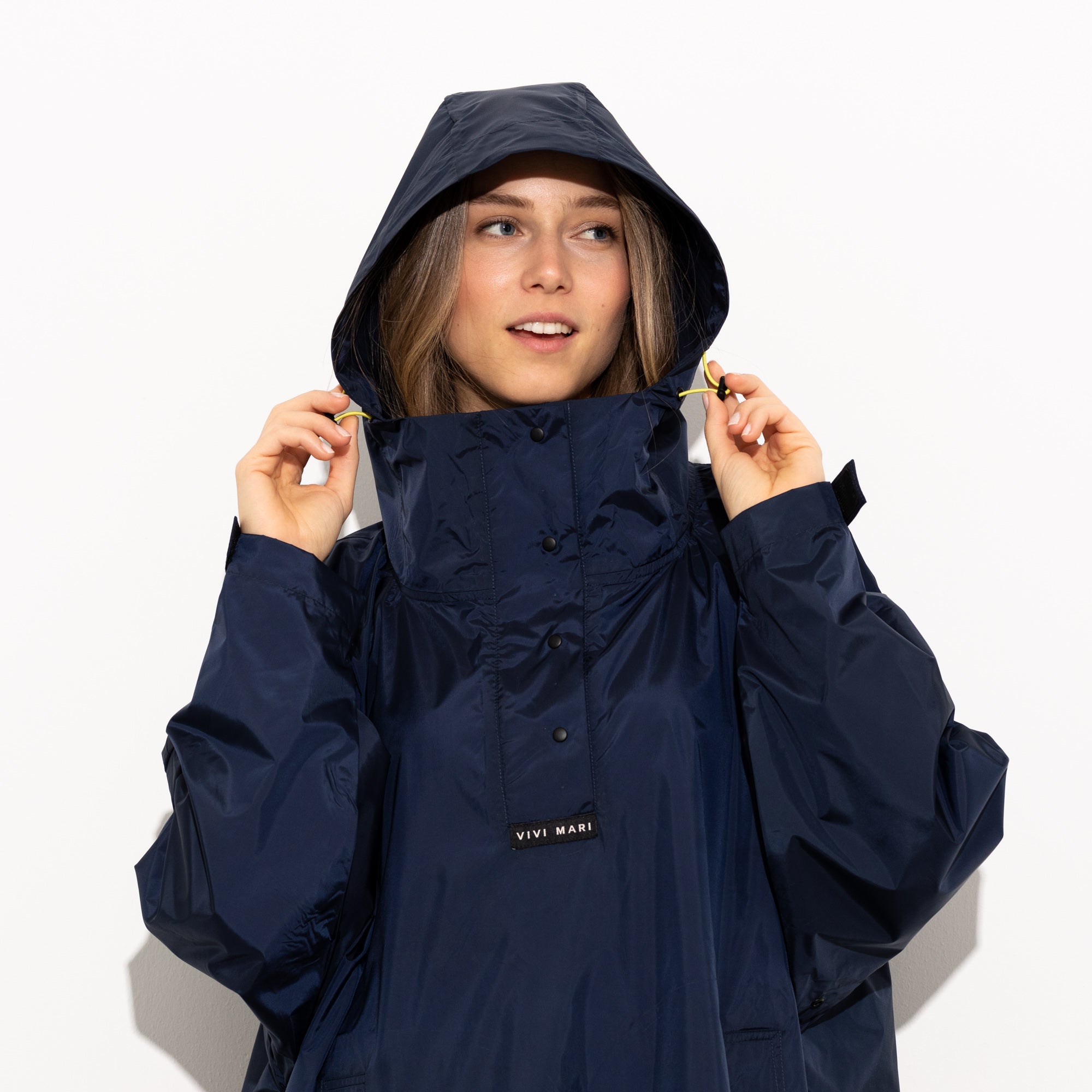 Raincoat solid navy - VIVI MARI