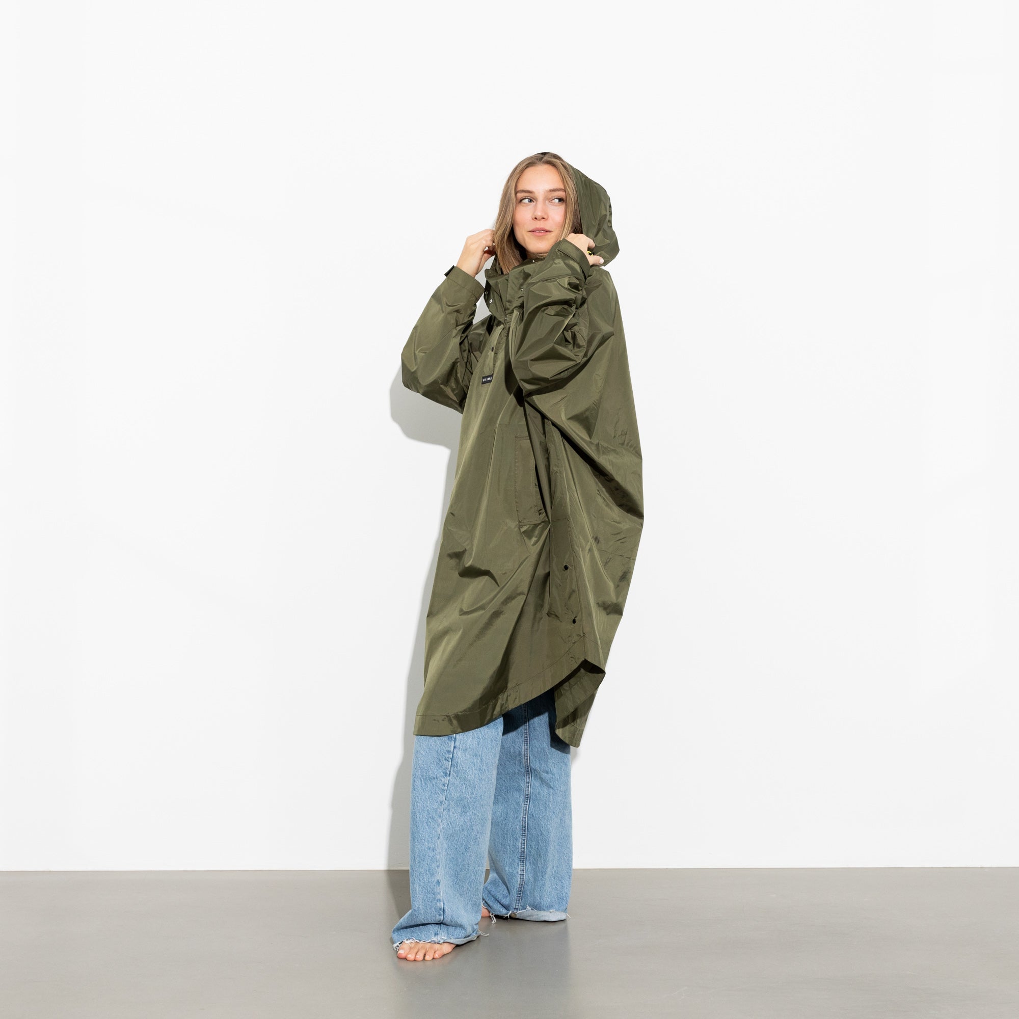 Raincoat solid olive - VIVI MARI