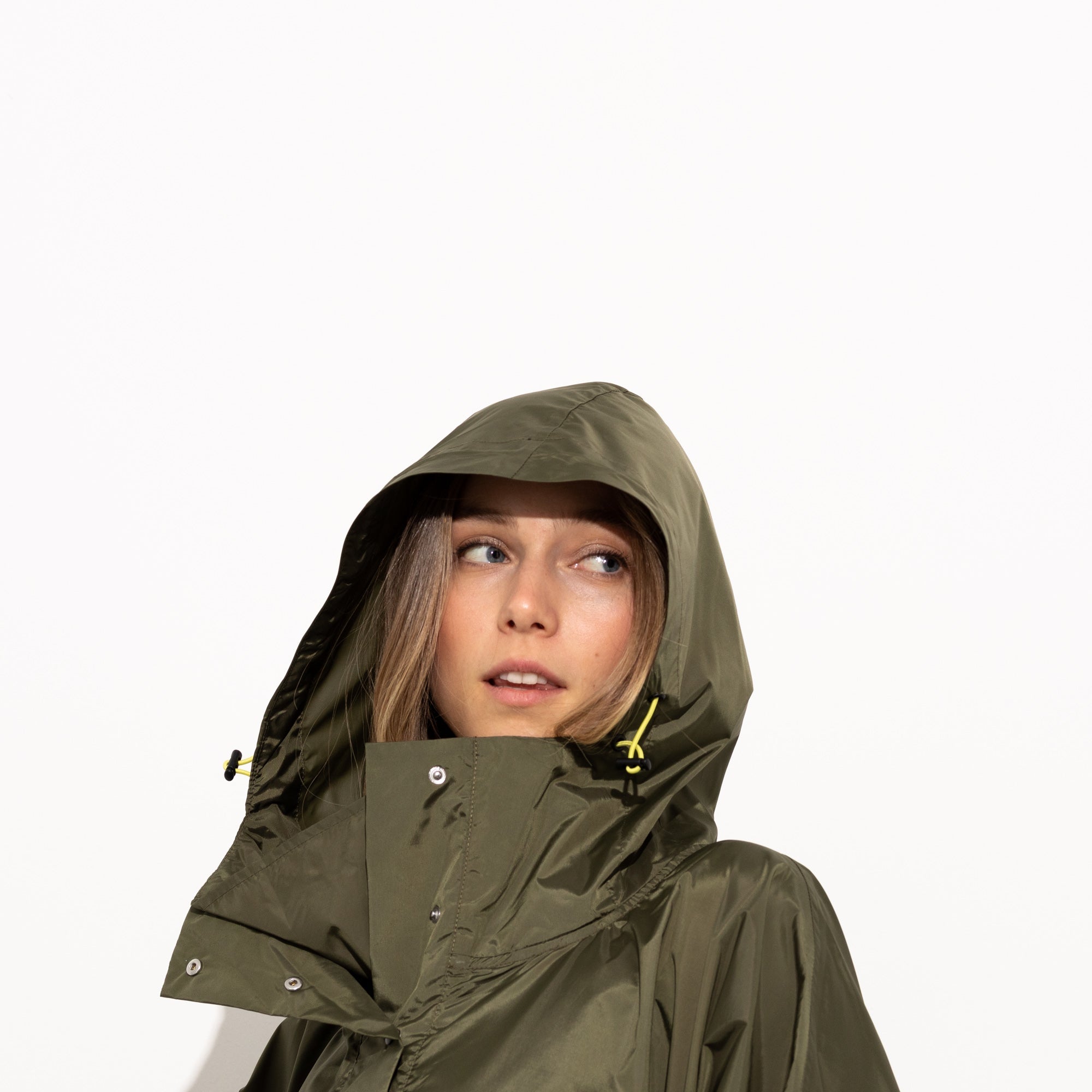 Raincoat solid olive - VIVI MARI