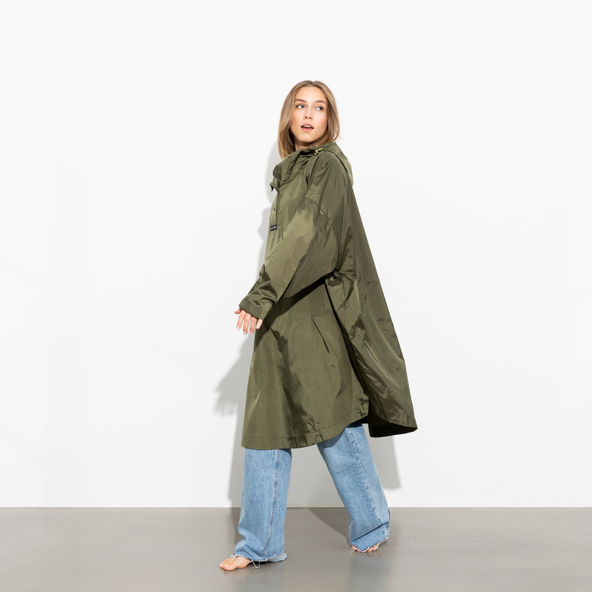 Raincoat solid olive - VIVI MARI