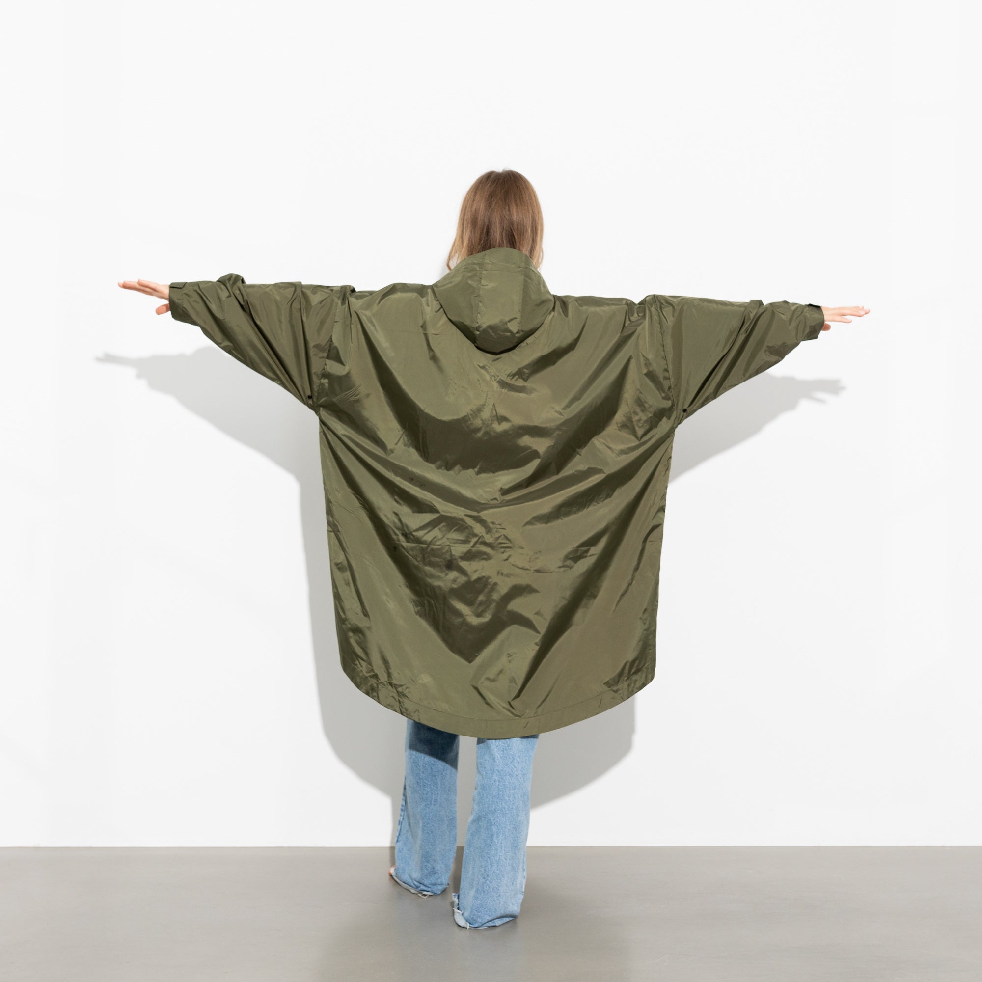 Raincoat solid olive - VIVI MARI