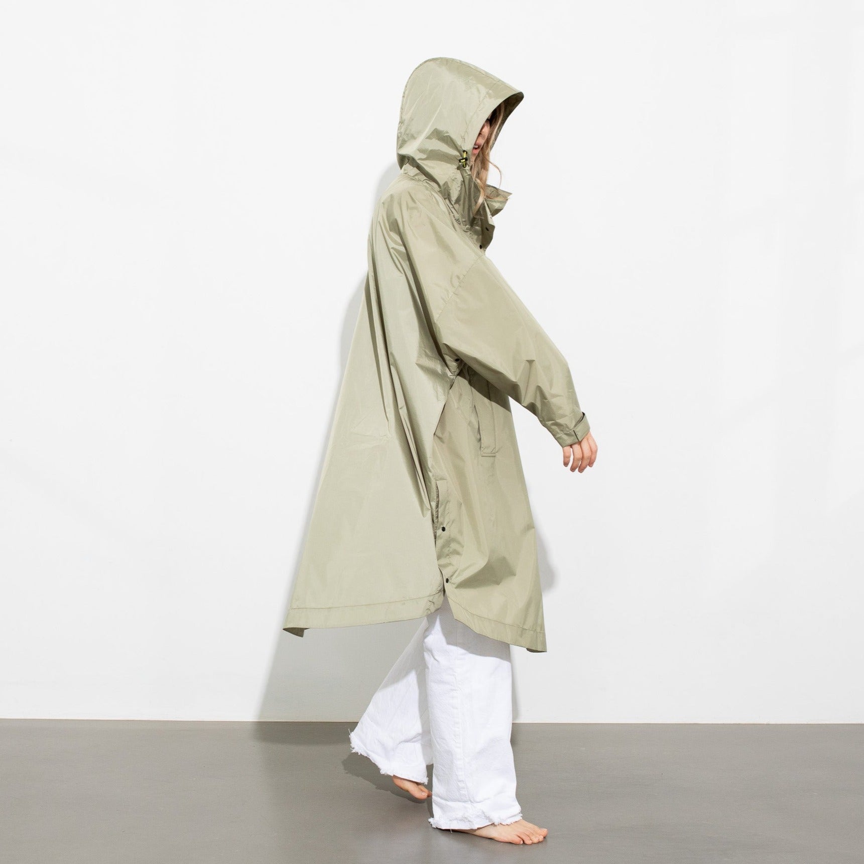 Raincoat solid pale olive - VIVI MARI