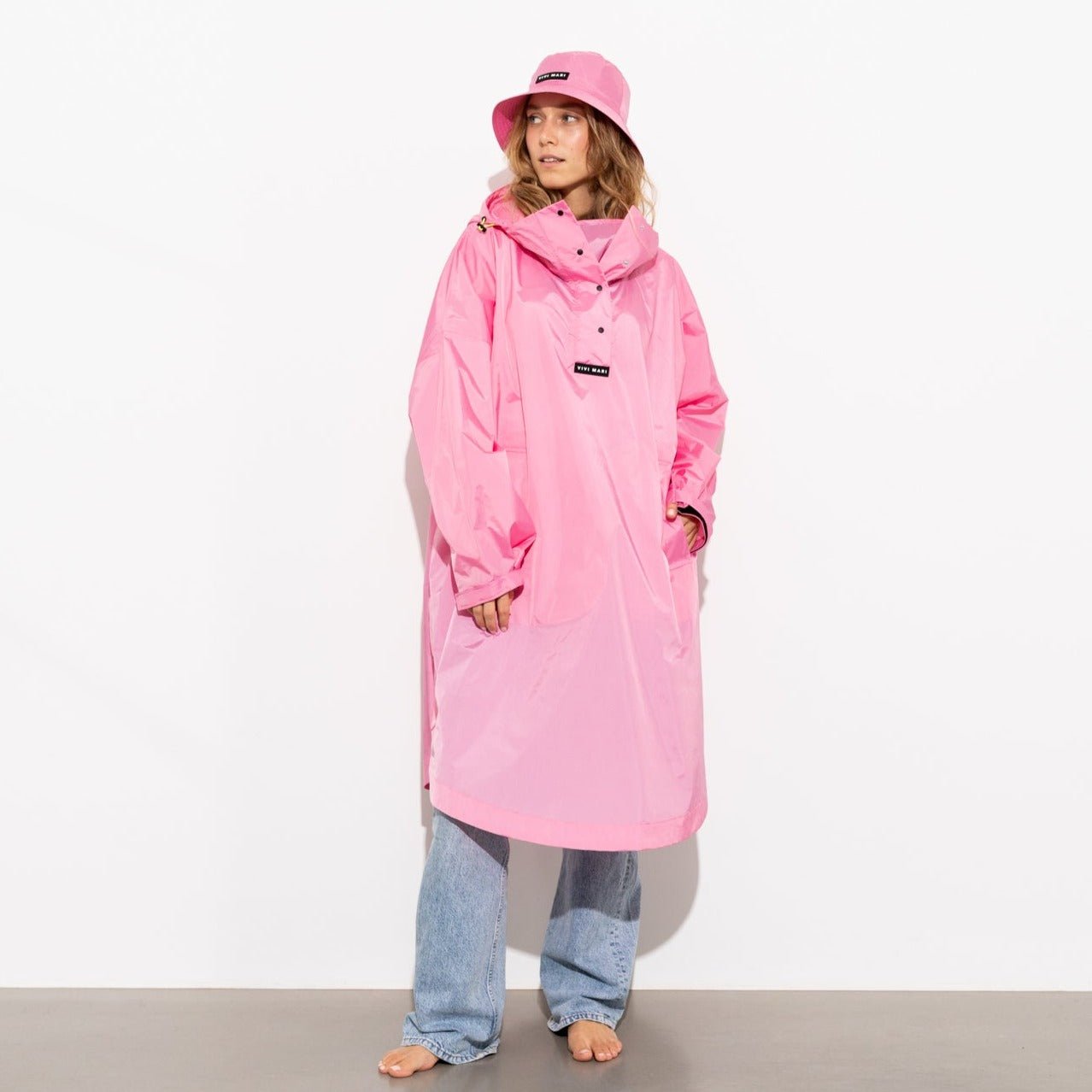 Raincoat solid soft pink - VIVI MARI