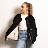 Reversible Bomber Jacket - black/sand - VIVI MARI