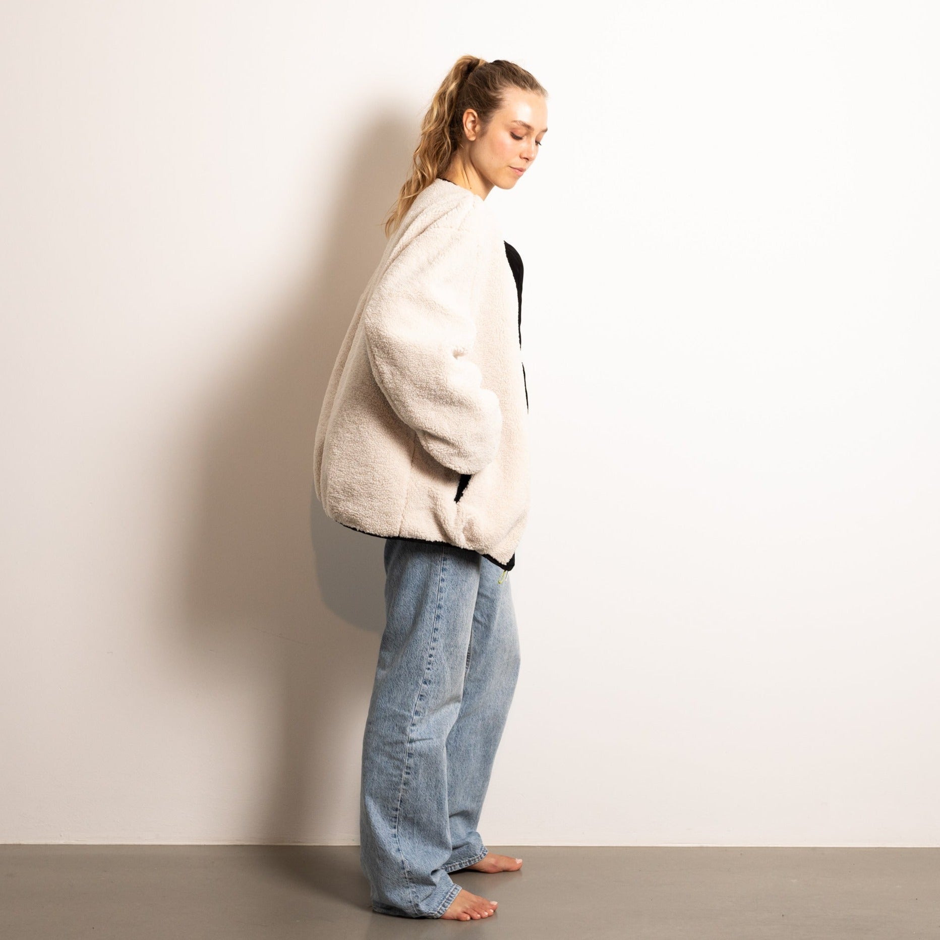 Reversible Bomber Jacket - black/sand - VIVI MARI
