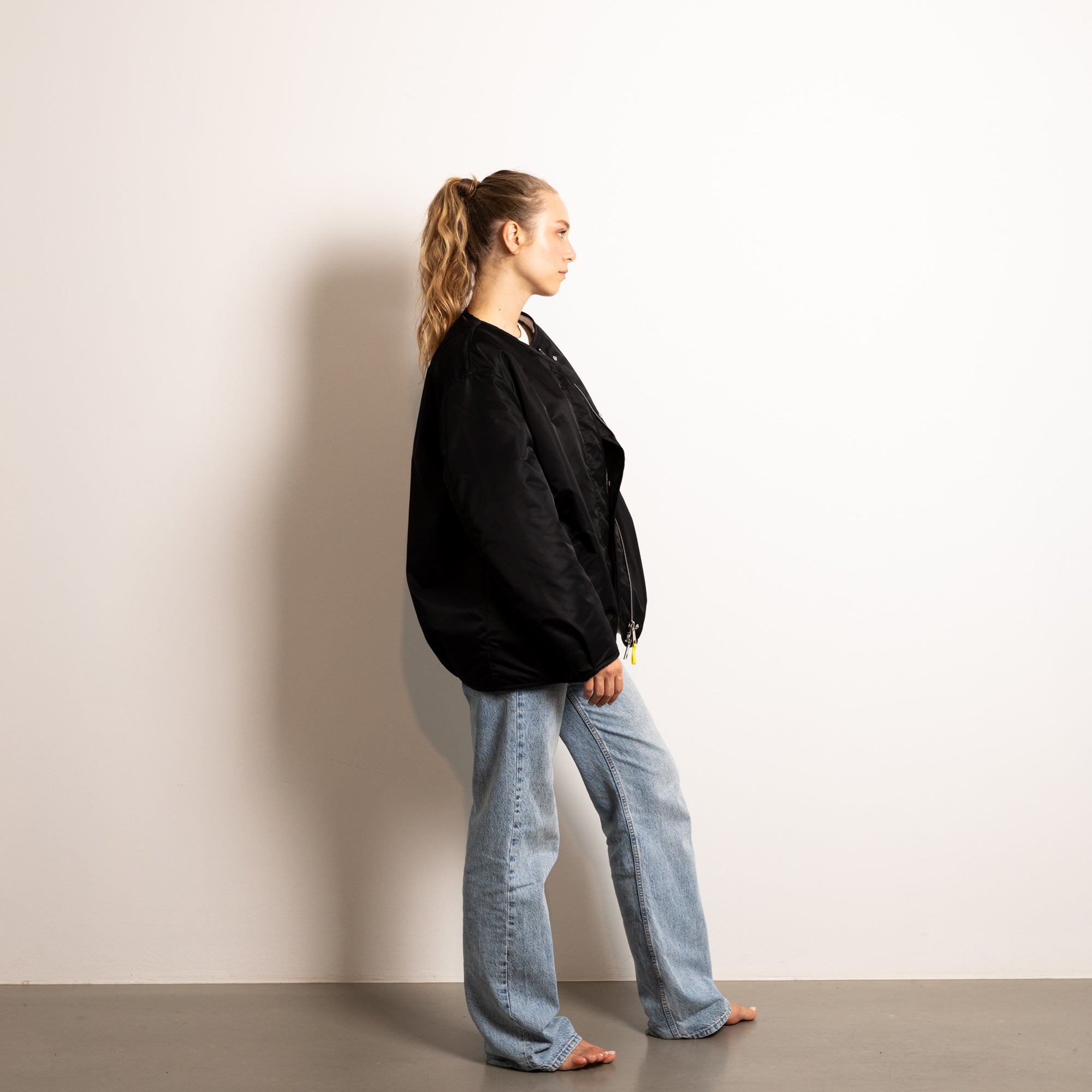 Reversible Bomber Jacket - black/sand - VIVI MARI