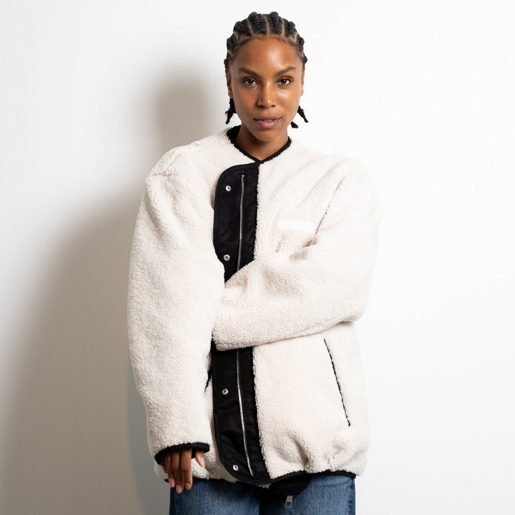 Reversible Bomber Jacket - black/sand - VIVI MARI