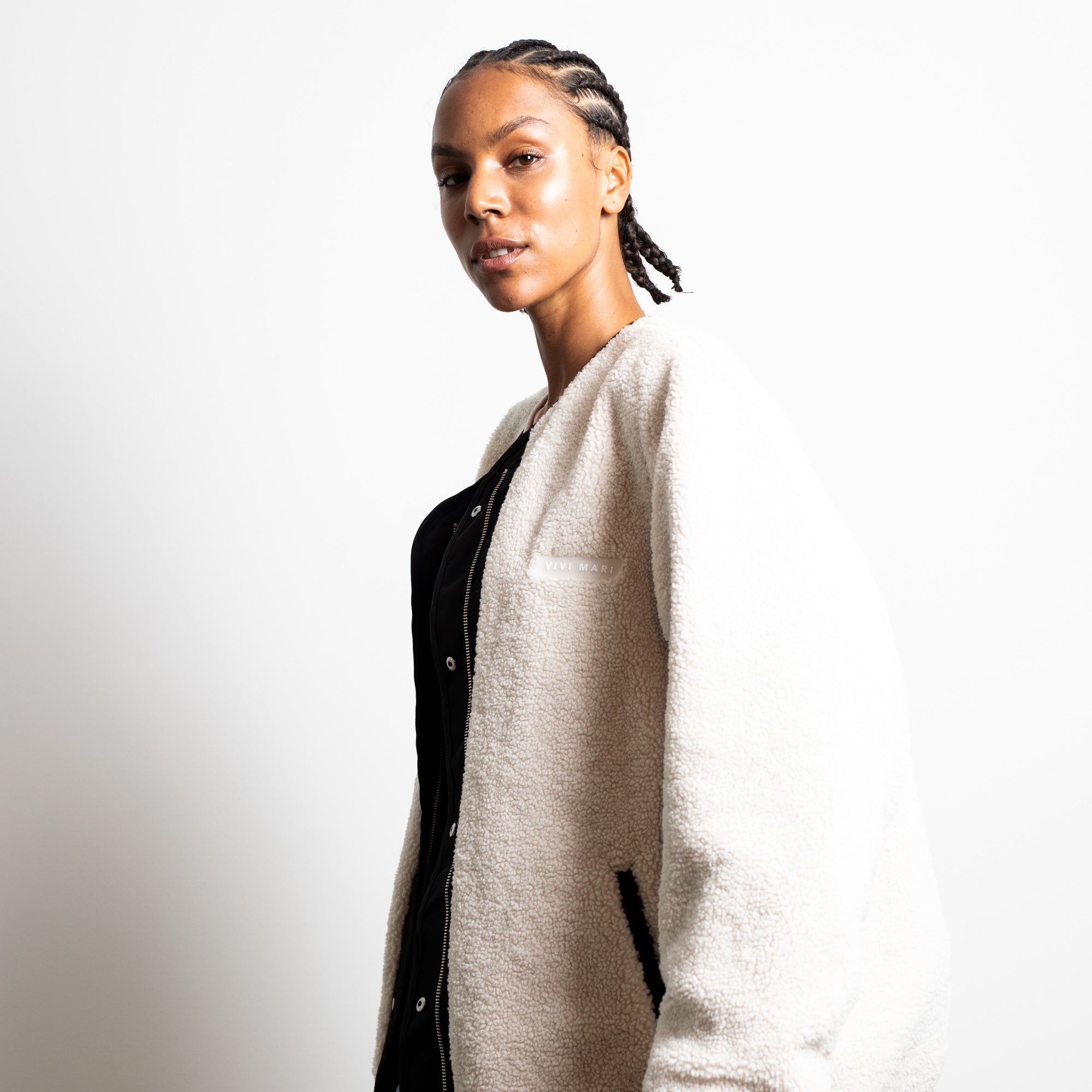 Reversible Bomber Jacket - black/sand - VIVI MARI