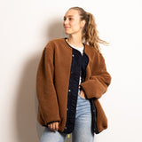 Reversible Bomber Jacket - navy/caramel - VIVI MARI