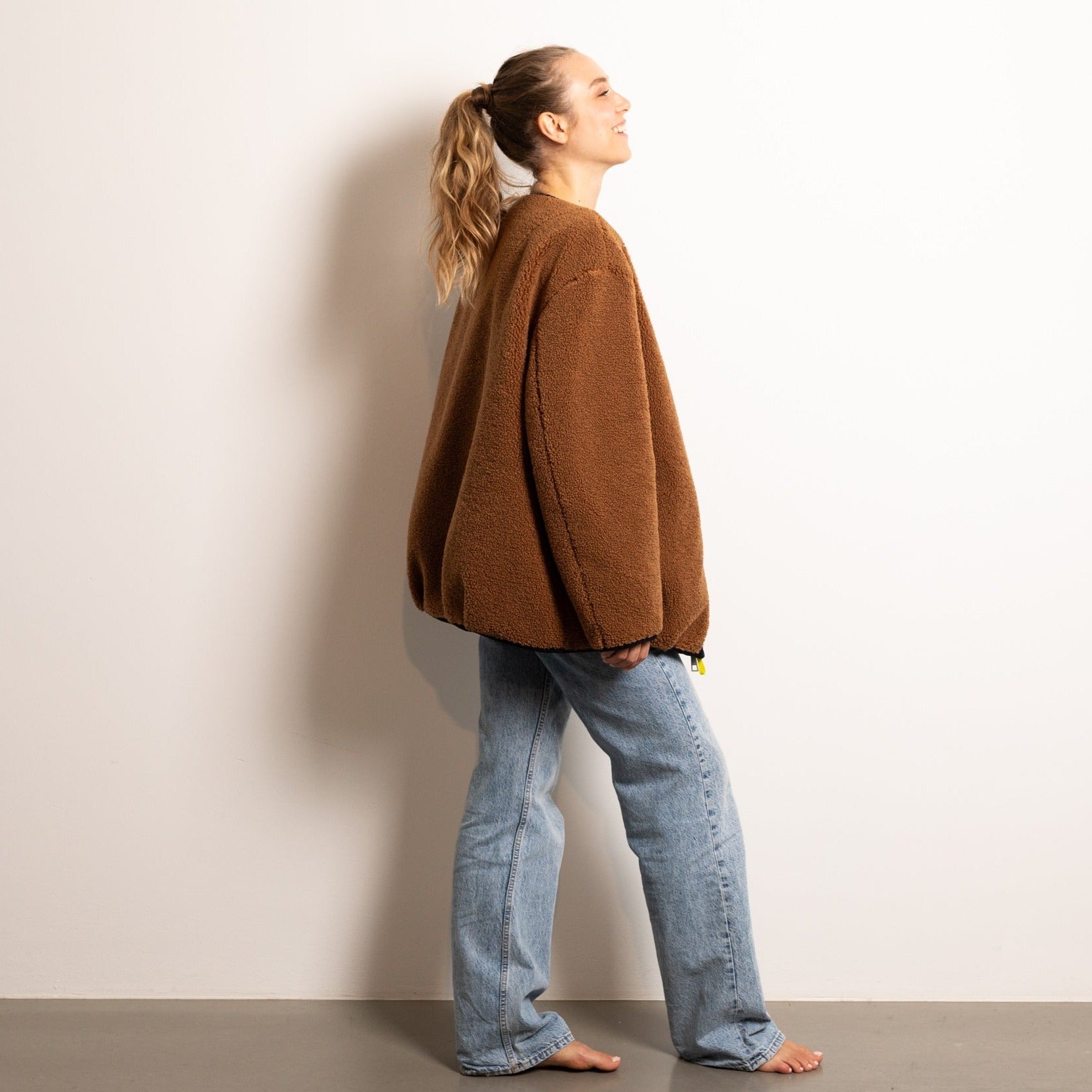 Reversible Bomber Jacket - navy/caramel - VIVI MARI