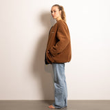 Reversible Bomber Jacket - navy/caramel - VIVI MARI