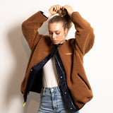 Reversible Bomber Jacket - navy/caramel - VIVI MARI