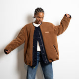 Reversible Bomber Jacket - navy/caramel - VIVI MARI
