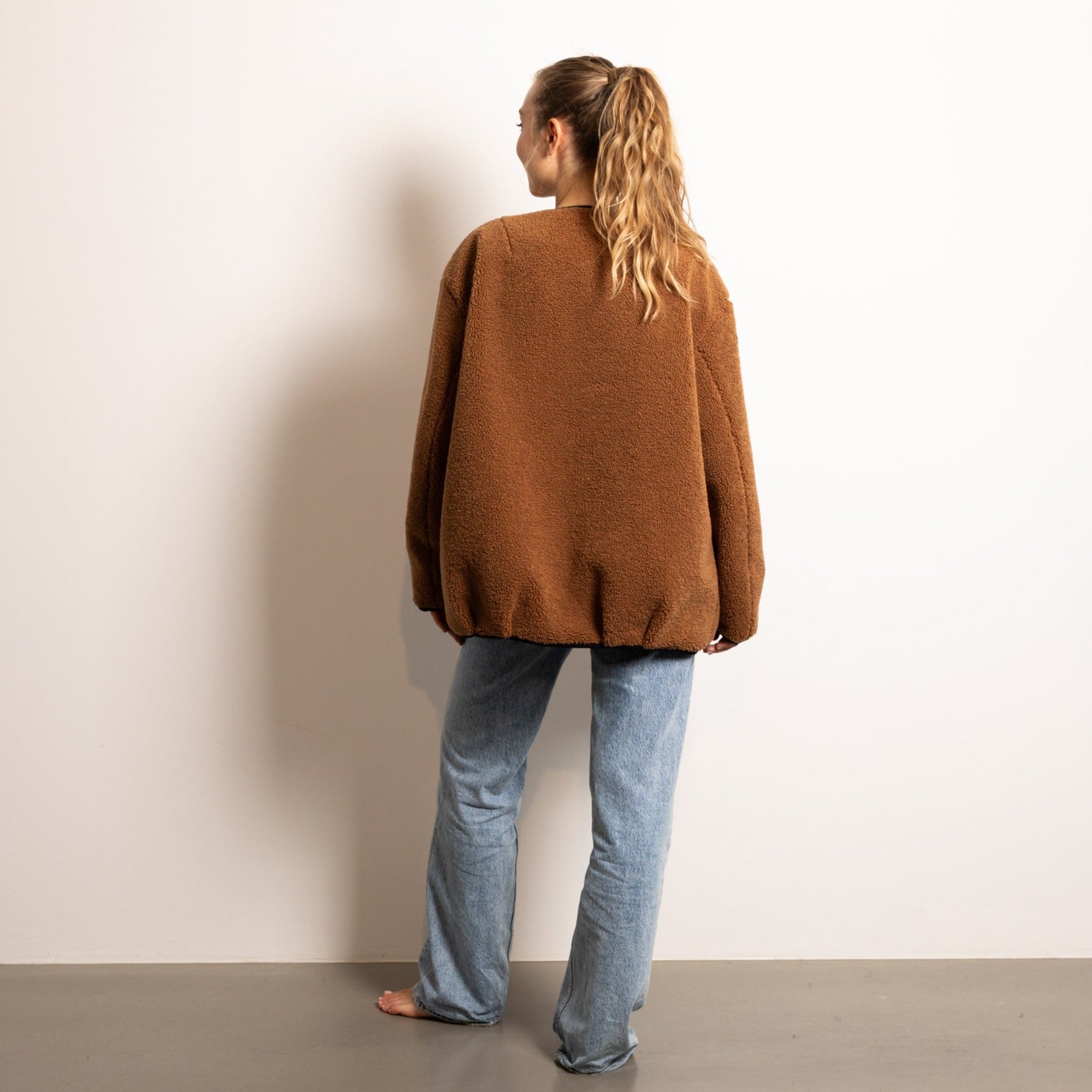 Reversible Bomber Jacket - navy/caramel - VIVI MARI