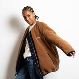 Reversible Bomber Jacket - navy/caramel - VIVI MARI