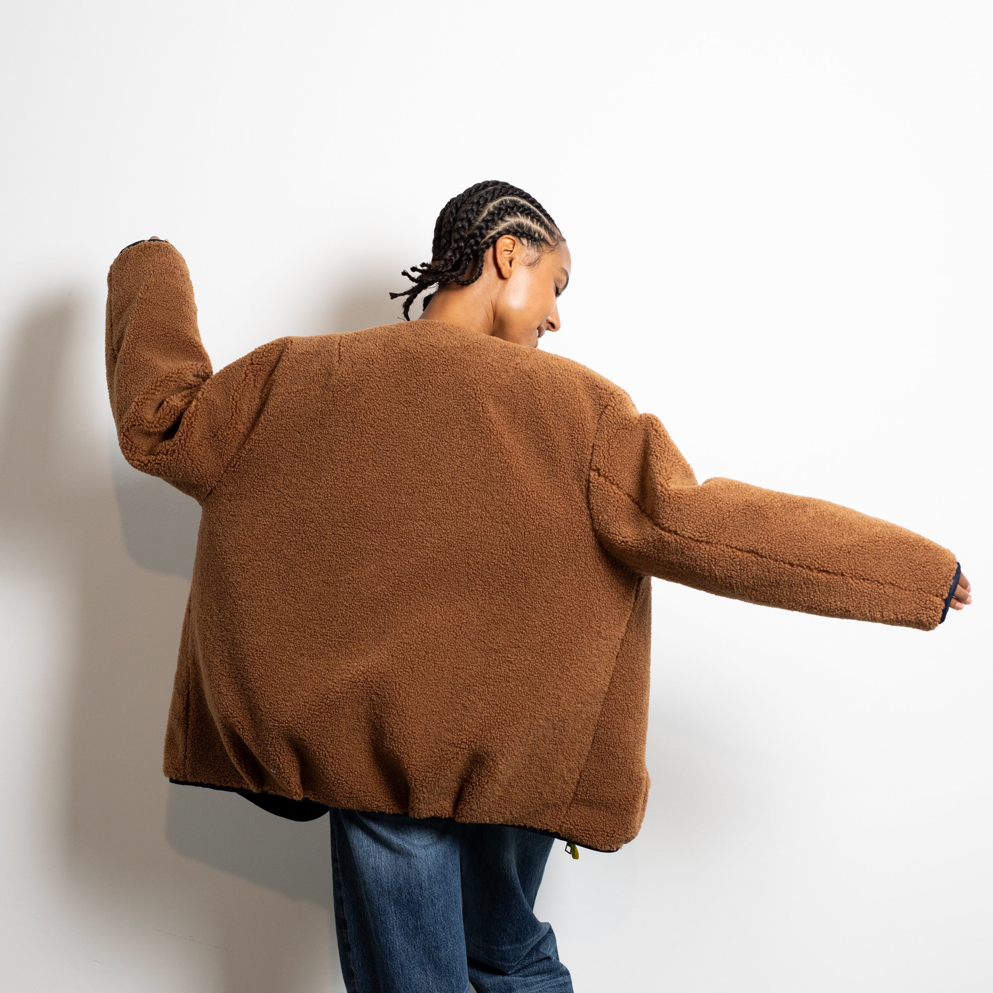 Reversible Bomber Jacket - navy/caramel - VIVI MARI