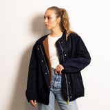 Reversible Bomber Jacket - navy/caramel - VIVI MARI