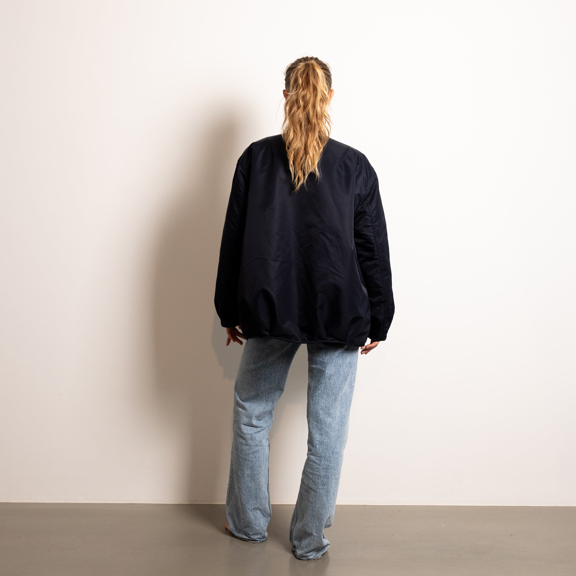Reversible Bomber Jacket - navy/caramel - VIVI MARI