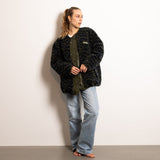 Reversible Bomber Jacket - olive/leo navy-olive - VIVI MARI
