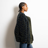 Reversible Bomber Jacket - olive/leo navy-olive - VIVI MARI
