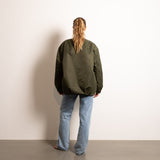 Reversible Bomber Jacket - olive/leo navy-olive - VIVI MARI