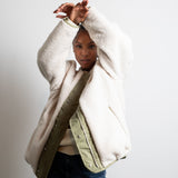 Reversible Bomber Jacket - pale olive/sand - VIVI MARI