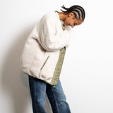 Reversible Bomber Jacket - pale olive/sand - VIVI MARI